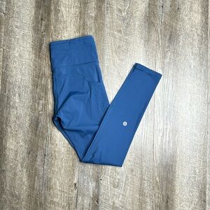 lululemon Blue Reflective Tights 24” Size 6